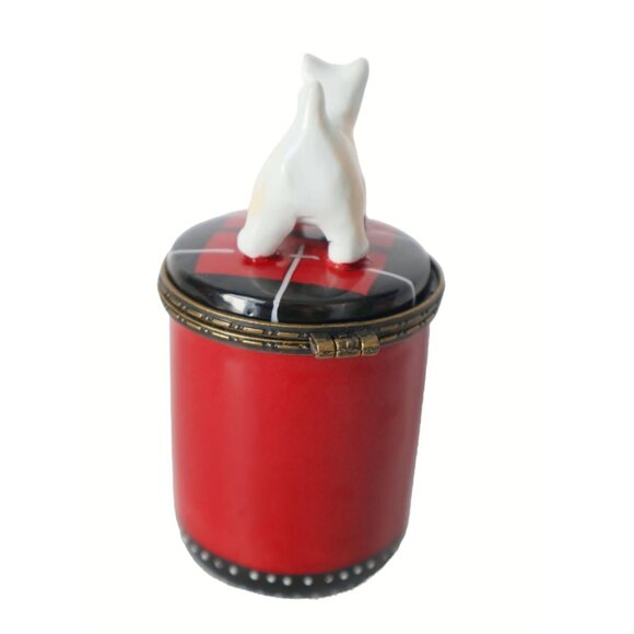 Vintage Bombay Company Lidded Porcelain Candle & Holder Dog - Picture 4 of 7